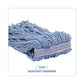 Boardwalk Mop Head Standard Head Cotton/synthetic Fiber Cut-end #24 Blue 12/carton - Janitorial & Sanitation - Boardwalk®