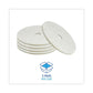 Boardwalk Natural Burnishing Floor Pads 20 Diameter White 5/carton - Janitorial & Sanitation - Boardwalk®