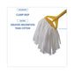 Boardwalk Nonwoven Cut End Edge Mop Rayon/polyester #20 White 12/carton - Janitorial & Sanitation - Boardwalk®