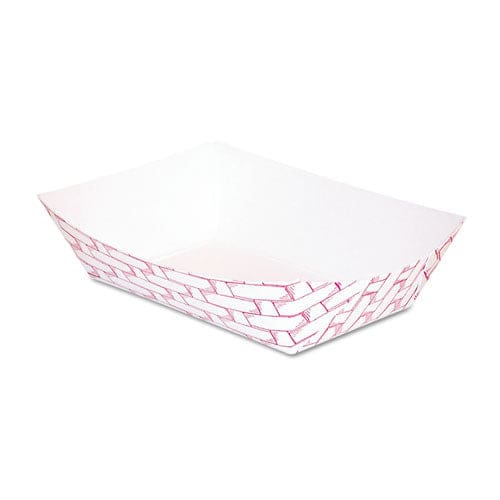 Boardwalk Paper Food Baskets 0.25 Lb Capacity 2.69 X 1.05 X 4 Red/white 1,000/carton - Food Service - Boardwalk®