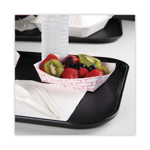 Boardwalk Paper Food Baskets 2 Lb Capacity Red/white 1,000/carton - Food Service - Boardwalk®