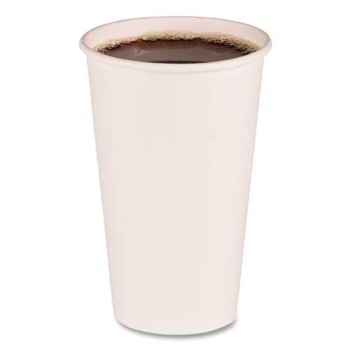 Boardwalk Paper Hot Cups 16 Oz White 20 Cups/sleeve 50 Sleeves/carton - Food Service - Boardwalk®