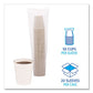 Boardwalk Paper Hot Cups 8 Oz White 20 Cups/sleeve 50 Sleeves/carton - Food Service - Boardwalk®