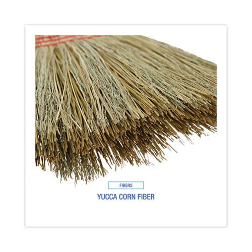 Boardwalk Parlor Broom Yucca/corn Fiber Bristles 55.5 Overall Length Natural - Janitorial & Sanitation - Boardwalk®