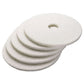Boardwalk Polishing Floor Pads 14 Diameter White 5/carton - Janitorial & Sanitation - Boardwalk®
