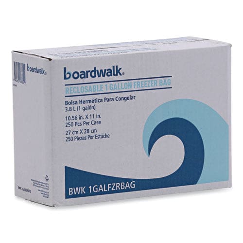 Boardwalk Reclosable Food Storage Bags 1 Gal 2.7 Mil 10.5 X 11 Clear 250/box - Food Service - Boardwalk®