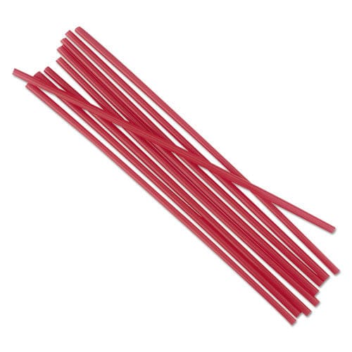 Boardwalk Single-tube Stir-straws,5.25 Polypropylene Red 1,000/pack 10 Packs/carton - Food Service - Boardwalk®
