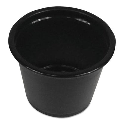 Boardwalk Souffle/portion Cups 1 Oz Polypropylene Black 20 Cups/sleeve 125 Sleeves/carton - Food Service - Boardwalk®