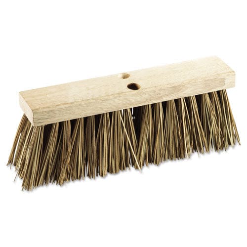 Boardwalk Street Broom Head 6.25 Brown Palmyra Fiber Bristles 16 Brush - Janitorial & Sanitation - Boardwalk®