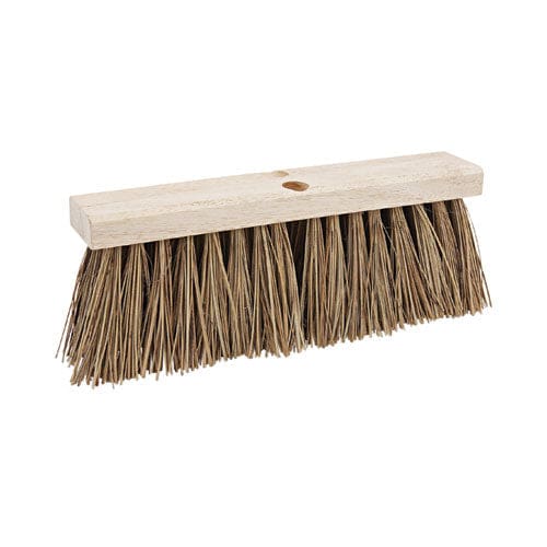 Boardwalk Street Broom Head 6.25 Brown Palmyra Fiber Bristles 16 Brush - Janitorial & Sanitation - Boardwalk®