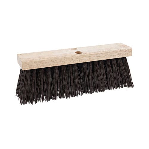 Boardwalk Street Broom Head 6.25 Brown Polypropylene Bristles 16 Brush - Janitorial & Sanitation - Boardwalk®