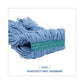 Boardwalk Super Loop Wet Mop Head Cotton/synthetic Fiber 1 Headband Medium Size Blue 12/carton - Janitorial & Sanitation - Boardwalk®