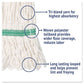 Boardwalk Super Loop Wet Mop Head Cotton/synthetic Fiber 5 Headband Medium Size White - Janitorial & Sanitation - Boardwalk®