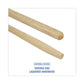 Boardwalk Tapered End Broom Handle Lacquered Pine 1.13 Dia X 60 Natural - Janitorial & Sanitation - Boardwalk®