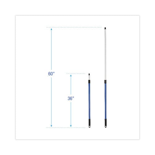Boardwalk Telescopic Handle For Microfeather Duster 36 To 60 Handle Blue - Janitorial & Sanitation - Boardwalk®