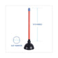 Boardwalk Toilet Plunger 18 Plastic Handle 5.63 Dia Red/black 6/carton - Janitorial & Sanitation - Boardwalk®