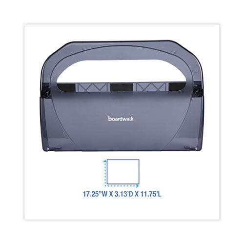 Boardwalk Toilet Seat Cover Dispenser 17.25 X 3.13 X 11.75 Smoke Black - Janitorial & Sanitation - Boardwalk®
