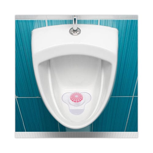 Boardwalk Urinal Screen With Para Deodorizer Block Cherry Scent 3 Oz Red/white 12/box - Janitorial & Sanitation - Boardwalk®