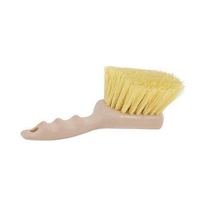 Boardwalk Utility Brush Cream Polypropylene Bristles 5.5 Brush 3 Tan Plastic Handle - Janitorial & Sanitation - Boardwalk®