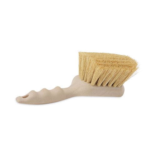 Boardwalk Utility Brush Cream Tampico Bristles 5.5 Brush 3 Tan Plastic Handle - Janitorial & Sanitation - Boardwalk®