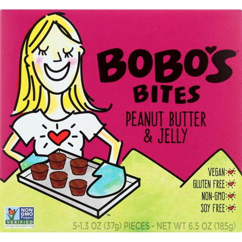 Bobos Bobos Oat Bars Bobo's Bites Peanut Butter and Jelly 5 Bars, 6.5 oz