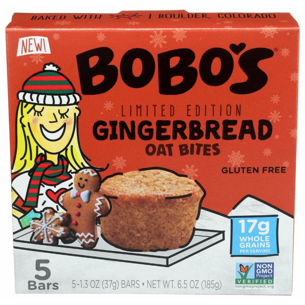 BOBOS OAT BAR BOBOS OAT BARS Gingerbread Oat Bites 5 Ct, 6.5 oz