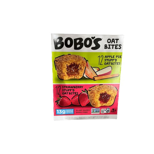 Bobo's Bobo's Oat Bites, 24 x 1.3 oz. (Apple Pie Stuff'd Oat Bites & Strawberry Stuff'd Oat Bites)