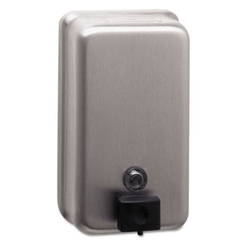 Bobrick Classicseries Surface-mounted Soap Dispenser 40 Oz 4.75 X 3.5 X 8.13 Stainless Steel - Janitorial & Sanitation - Bobrick