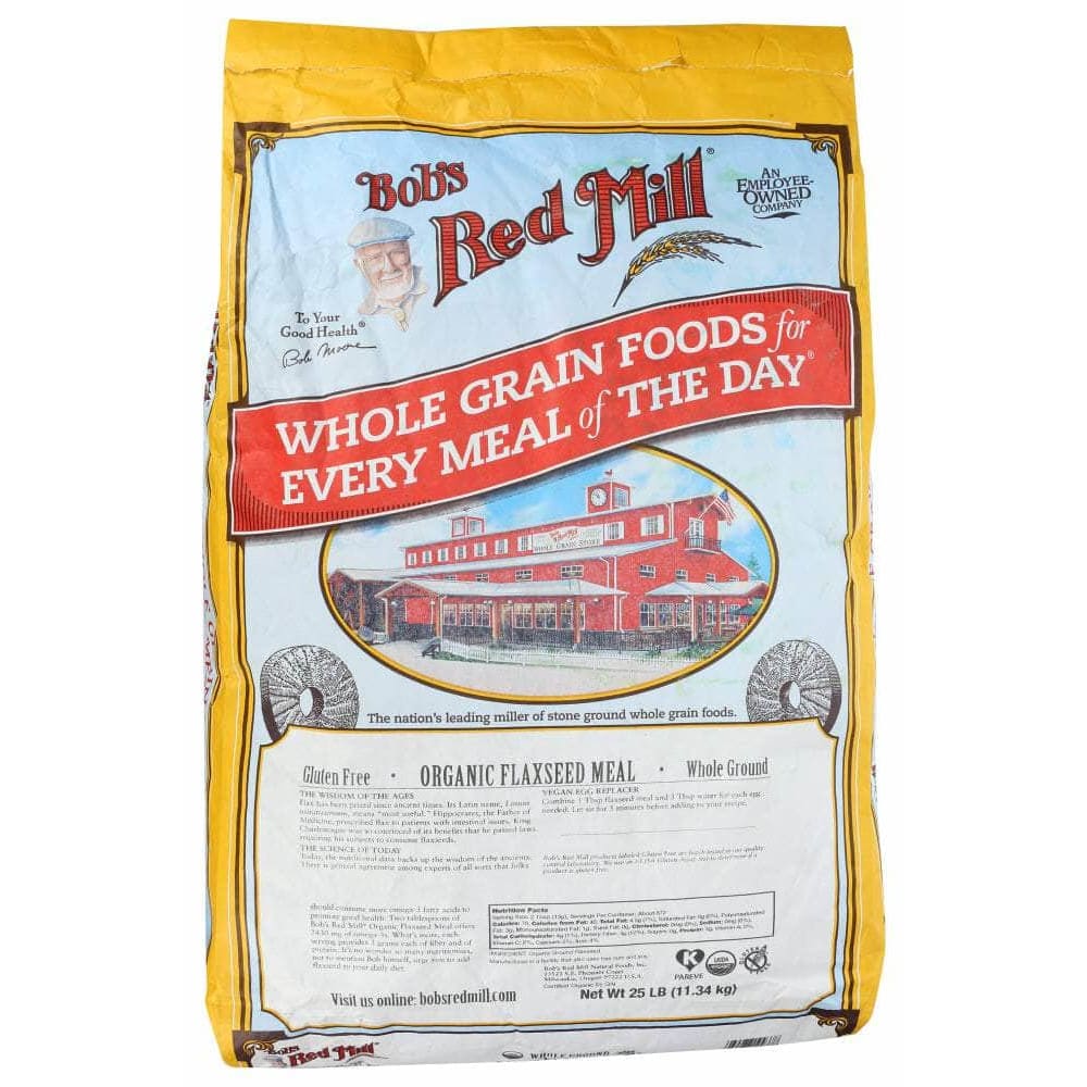 BOBS RED MILL Bobs Red Mill Flaxseed Meal Organic, 25 Lb