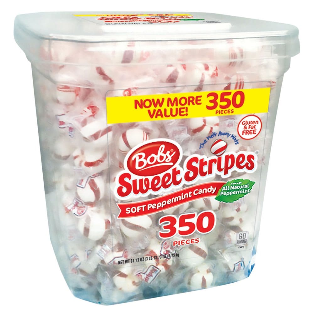 Bobs Sweet Stripes Soft Peppermints (61.73 oz. 350 ct.) - Bulk Pantry - Bobs Sweet