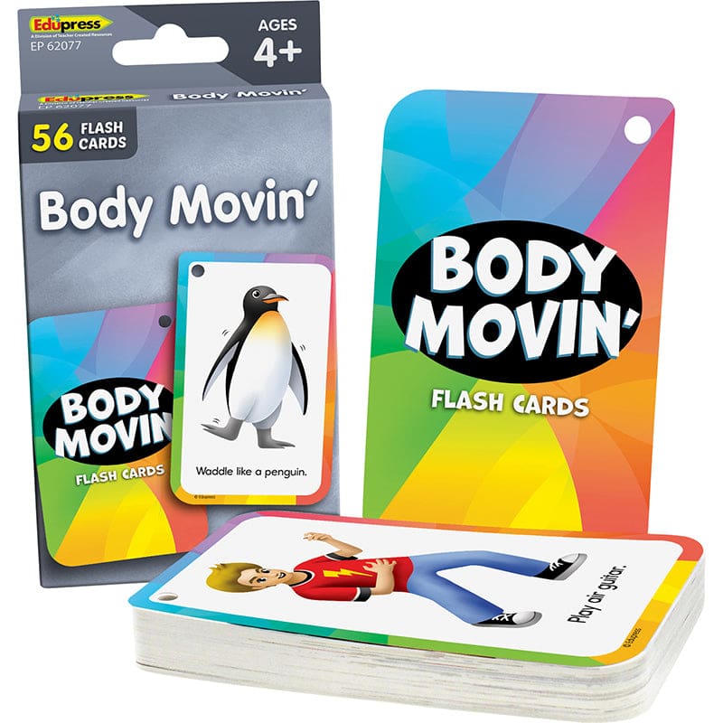Body Movin Flash Cards (Pack of 10) - Physical Fitness - Teacher Created Resources
