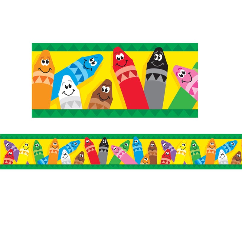Bolder Border Colorful Crayons (Pack of 10) - Border/Trimmer - Trend Enterprises Inc.