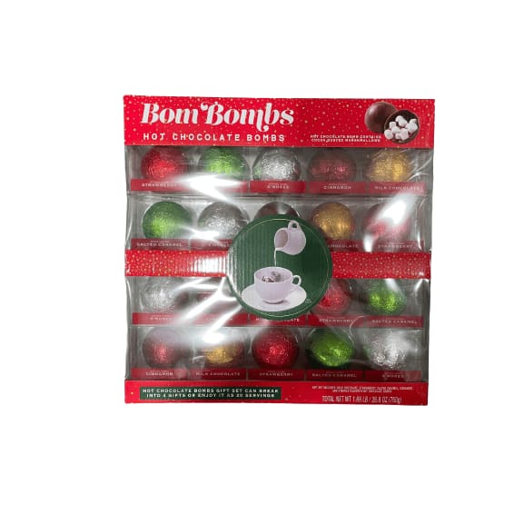 Mua Bombombs Hot Chocolate Bombs, Classic Milk Chocolate Cocoa Bomb Gift Set Includes 2 Flavors Caramel Candy And Fudge Brownie Filled With Mini Marshmallows Set Of 10 B09zpr64w6 - View #4