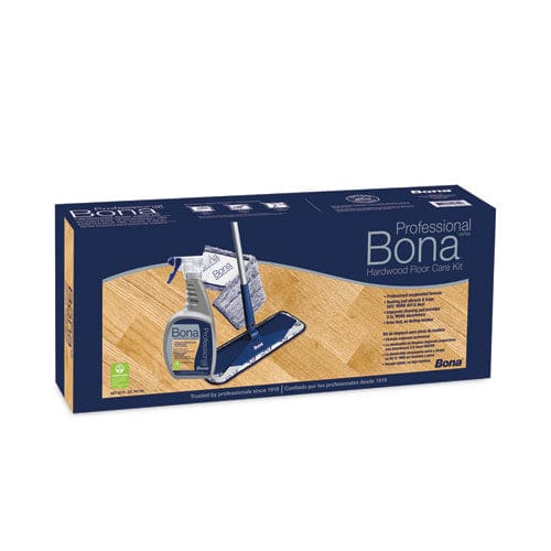 Bona Hardwood Floor Care Kit 15 Wide Microfiber Head 52 Blue Steel Handle - Janitorial & Sanitation - Bona®
