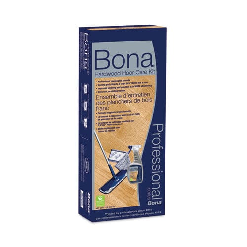 Bona Hardwood Floor Care Kit 15 Wide Microfiber Head 52 Blue Steel Handle - Janitorial & Sanitation - Bona®
