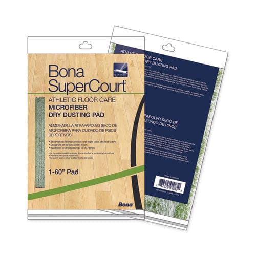 Bona Supercourt Athletic Floor Care Microfiber Dusting Pad 60 Green - Janitorial & Sanitation - Bona®