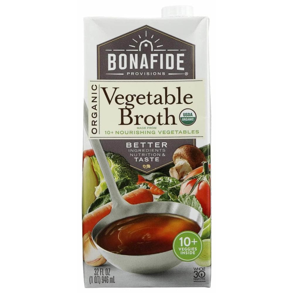 BONAFIDE Grocery > Soups & Stocks BONAFIDE: Broth Vegetable Og, 32 fo