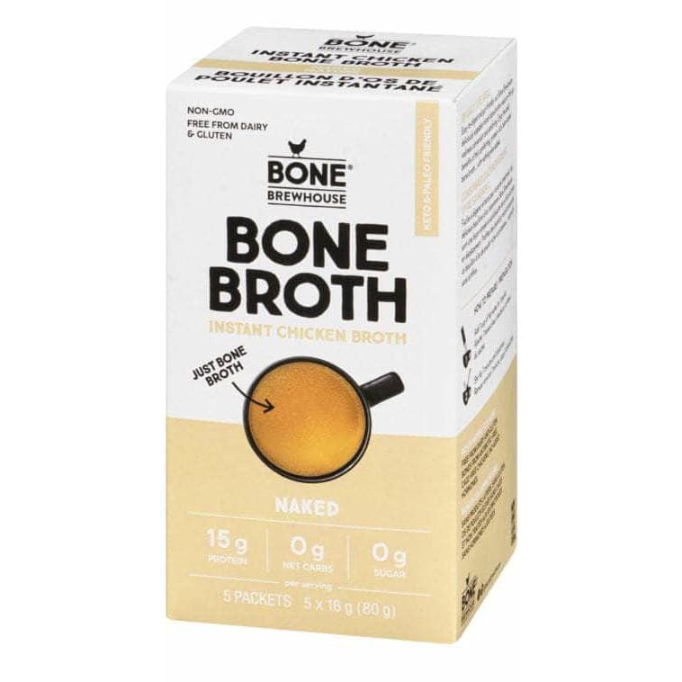 BONE BREWHOUSE Grocery > Beverages BONE BREWHOUSE: Naked Chicken Bone Broth, 2.82 oz