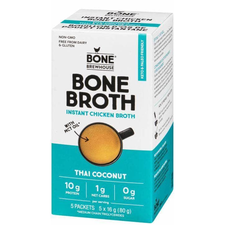 BONE BREWHOUSE Grocery > Beverages BONE BREWHOUSE: Thai Coconut Chicken Bone Broth, 2.82 oz