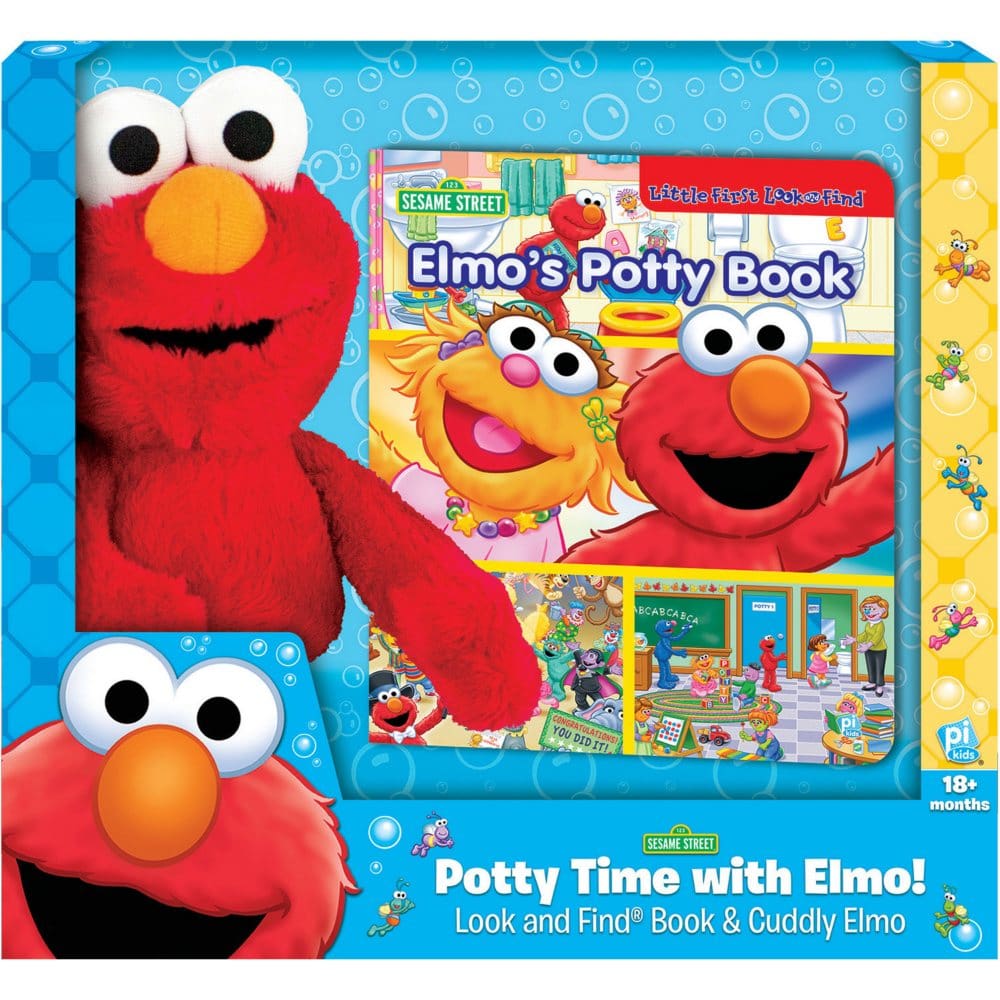 Book Box and Plush Elmo Potty - Kids Books - Book,