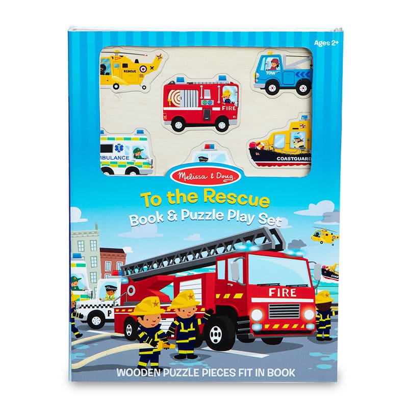 Book & Puzzle Play St To The Rescue (Pack of 2) - Wooden Puzzles - Melissa & Doug