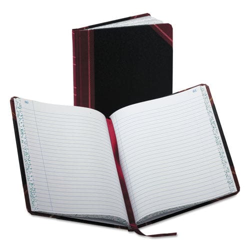 Boorum & Pease Account Record Book Record-style Rule Black/maroon/gold Cover 9.25 X 7.31 Sheets 150 Sheets/book - Office - Boorum & Pease®