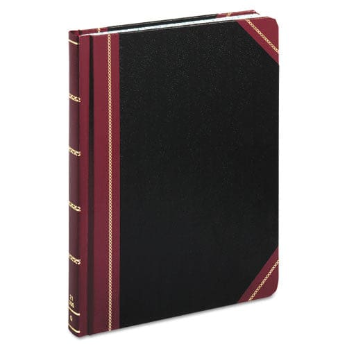 Boorum & Pease Extra-durable Bound Book Single-page Record-rule Format Black/maroon/gold Cover 10.13 X 7.78 Sheets 300 Sheets/book - Office