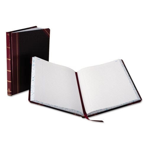 Boorum & Pease Extra-durable Bound Book Single-page Record-rule Format Black/maroon/gold Cover 11.94 X 9.78 Sheets 300 Sheets/book - Office