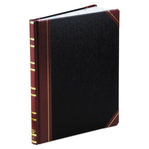 Boorum & Pease Extra-durable Bound Book Single-page Record-rule Format Black/maroon/gold Cover 11.94 X 9.78 Sheets 300 Sheets/book - Office