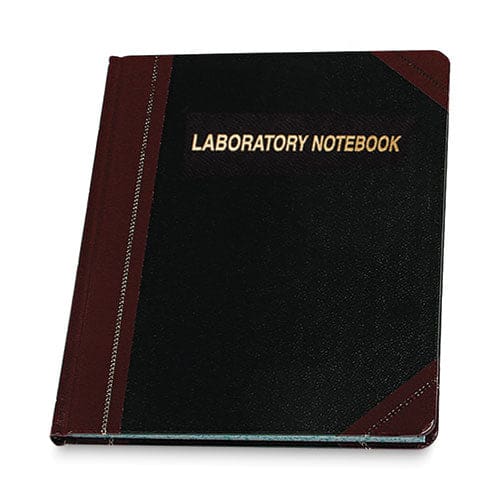 Boorum & Pease Laboratory Notebook Data/lab-record Format Black/red Cover 10.38 X 8.13 150 Sheets - School Supplies - Boorum & Pease®