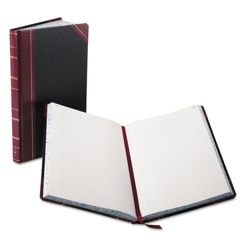 Boorum & Pease Record And Account Book Custom Rule Black/red/gold Cover 13.75 X 8.38 Sheets 300 Sheets/book - Office - Boorum & Pease®