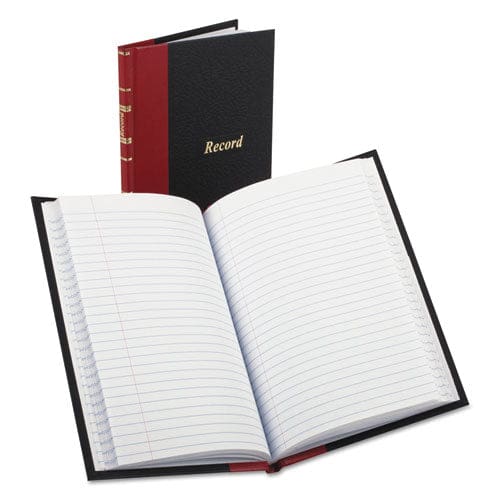 Boorum & Pease Record And Account Book With Red Spine Custom Rule Black/red/gold Cover 7.5 X 5 Sheets 144 Sheets/book - Office - Boorum &