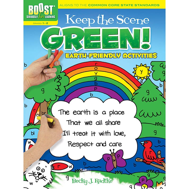 Boost Keep The Scene Green Coloring Book Gr 1-2 (Pack of 10) - Art Activity Books - Dover Publications