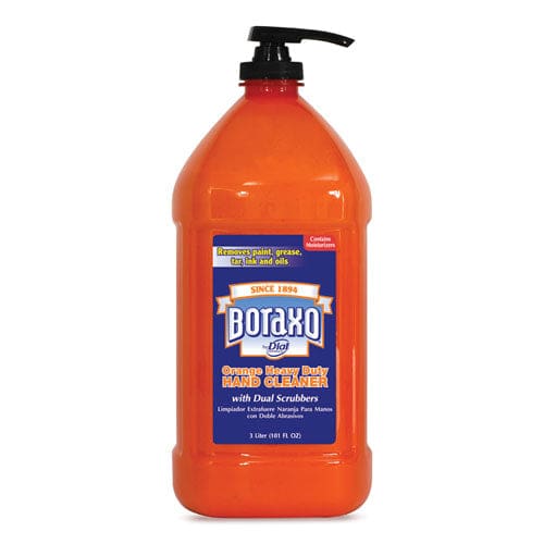Boraxo Orange Heavy Duty Hand Cleaner 3 L Pump Bottle 4/carton - Janitorial & Sanitation - Boraxo®